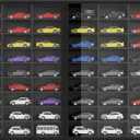 Model Car Display Case 24 x 17 in, Holds 54 Fits 1/64 Scale Toy car Storage Organizer,Wall-Mounted Toy Shelf Display Storage, Collapsible Wooden Box with 2 Acrylic Cover Plates (Only Box)