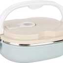 Niiyen Lunch Box 900ml 1 Layer Hot Food Lunch Containers Portable Lunchbox Stackable 304 Stainless Steel Adult Bento Lunch Box Cold Food Storage Bowl for School Office Outdoor Travel