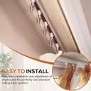 50 Pack Curtain Track Hooks Ceiling Curtain Straight Curved Track Rollers Carriers for Drapes Room Dividers or Closet Use