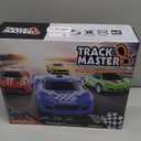 Slot-Car-Race-Track-Sets for Boys Kids, Battery or Electric Race Car Track with 4 High-Speed Slot Cars, Dual Racing Game 2 Hand Controllers Circular Overpass Track, Toys Gifts for 6-8 8-12 Boys Girls