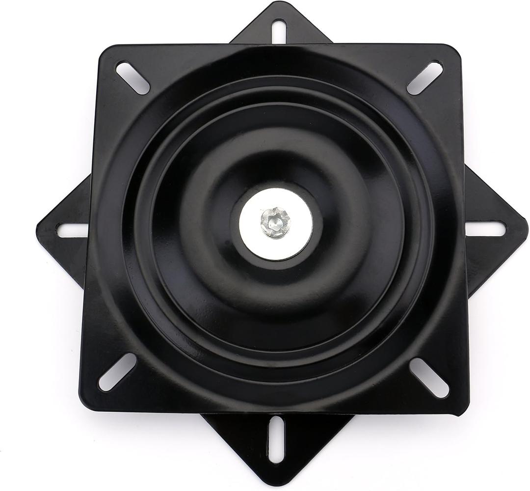Fasmov 7" Heavy Duty Bar Stool Swivel Replacement Seat Swivel Base Bar Stool Swivel Plate, Black