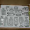Glass Bud Vases in Bulk Set of 30 Pcs,Small Glass Vases for Flowers as Wedding Centerpieces for Tables,Clear Flower Vases Suitble for Wedding Decorations,Christmas Home Decor (Clear, 30 pcs)