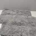 Bathroom Rugs Sets 2 Piece - Plush Bath Mat Set Quick-Dry Soft Chenille Bathroom Mat with Rubber Backing, Absorbant Bathroom Rug Set, Washable.(16  x 23, Light Grey)
