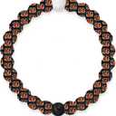 Lokai NFL Football Collection Beaded Bracelets for Men & Women - Silicone Jewelry Beaded Friendship Bracelet for Women & Men - Sports Team Gear, Apparel & Accessories (6 Inch - Small, Cincinnati Bengals Logo)