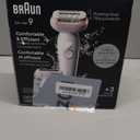 Braun Epilator Silk-pil 9, Hair Removal Device, Women Shaver & Trimmer, Pivoting Head, Wet and Dry Epilator, Includes Shaver Head and Trimmer Comb, SES9-030