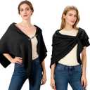 Pashmina Shawl Wraps for Women Poncho Shawl Knit Cape Cashmere Wrap for Evening Dresses and Daily Wear.