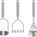 3 PCS Potato Masher Stainless Steel,Bean Smasher,Food Fruit Egg Masher Metal, Masher Kitchen Tool