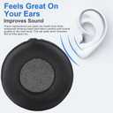 Ear Pads Replacement Ear Pads Cushions Compatible with Beats by Dr. Dre Pro Detox Headphones Soft Protein Leather High-Density Memory Foam Earpads Earmuffs Ear Cups Cover Repair Parts - Black