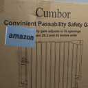 Cumbor 29.7-40.6" Baby Gate for Stairs, Baby Essential Safety Gate, Mom's Choice Awards Winner-Dog Gate for Doorways, Pressure Mounted Auto-Close Pet Gates for Dogs Indoor, Durable Child Gate, Black
