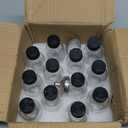 DIDITIME 12 Pack 2 oz Small Clear Glass Bottles with Lids & 2 Funnels  60ml Boston Round Sample Bottles for Potion, Juice, Ginger Shots, Oils, Whiskey, Wellness Shots, Mini Travel Bottles