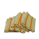 COTTON CRAFT Oversized Kitchen Towels - 4 Pack 100% Cotton Basketweave Tea Dish Towels - Absorbent Reusable Low Lint Quick Dry - Cooking Drying Restaurant Bar Cleaning Cloth Napkin -20x30 Coral Stripe