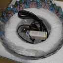 Pink Tulips Tiffany Pendant Light Fixtures 12inch Stained Glass Pendant Lighting Vintage Style Hanging Lamp for Home Decor Kitchen Island Dining Room Hallway Bar