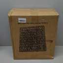 3 Gallon Wicker Trash Can,Small Bathroom Trash Can with Lid,Natural Water Hyacinth Wicker Waste Basket for Bedroom,Toilet,Narrow Garbage Can with Removable Liner