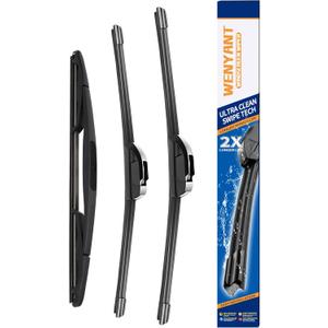 22"/22"/12" Windshield Wipers Compatible with 2008-2013 Chevrolet Chevy Suburban 1500 2500 Front and Rear Wiper Blades for My Car Original Equipment Automotive Replacement (Set of 3)