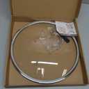 Stainless Steel Glass Lid for 13 Inch Pans and Pots, Tempered Cover for Cooking Pans, Dishwasher & Over Safe 33 cm