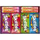 STARBURST Original & FaveRed and SKITTLES Original, Wild Berry, Sour and Tropical Chewy Candy Full Size Travel Essentials Variety Pack, 30 Count Bulk Box, Best By: 02/2026