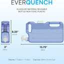 Refrigerator Water Dispenser 1.1 Gallon Bottle with 2 Spigots - BPA Free Plastic Slim Water Jug with Spout Leak Proof | Refillable Fridge Water Container, Convenient Handles