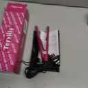 Terviiix Mini Flat Iron for Bangs Short Hair Edges, 1/2 Inch Small Ceramic Hair Straightener and Curler 2-in-1, Travel Flat Iron with Dual Voltage, 430F Fast Heat, Pouch - Pink