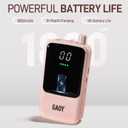 GAOY Rechargeable Cordless Nail Drill for Beginners, Electric Nail File with 12 Drill Bits and Sanding Band Set for Acrylic and Gel, Pink