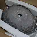 Basalt Vessel Sink, Oval Vessel Sink, Bathroom Vessel Sink, Above Counter Modern Round Vessel Sink For Bathroom Vanity Bowl Bath Sink Art Basin Countertop Stone Sink, Marble Vessel Sink