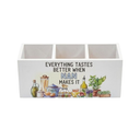 TWRVI Nan, White Wooden Utensil Holder