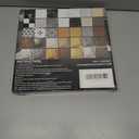 20-Pack Peel and Stick Marble Wall Tiles, 12 x 12 Self-Adhesive Backsplash Tile, PVC Wall Panels for Bathroom, Kitchen, Living Room and Laundry Room, Polish Dark Grey&White Marble (Not Real Tile)