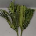 Fake Ferns - Set of 2 Artificial Fern,35 Leaves for Each Bouquet - Indoor/Outdoor Faux Boston Fake Fern Bush Plant for Home, Office, Garden Decoration.33Inch