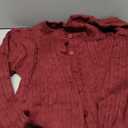 YODNBUK Cardigan Sweaters for Women Chunky Cable Knit Button Down Crewneck Long Sleeve Soft Fall Winter Top M