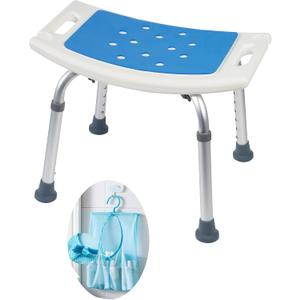 Shower Seat for Inside Shower - Bath Stool, Medical Shower Chairs for Seniors, Elderly, Handicap & Disabled - Adjustable Support Shower Bench w/Handles for Bathtub