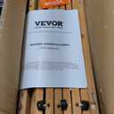 VEVOR Wooden Garden Pathway, 8 ft L x 17 in W, Non-Slip Straight Garden Walkway, Roll Out Cedar Outdoor Walkway Path with Wire Rope Connection, Decorative Garden Paver for Backyard Wedding Party