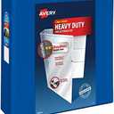Avery Heavy-Duty View 3 Ring Binder, 4 Inch One Touch EZD Rings, 4.5 Inch Spine, 1 Pacific Blue Binder (79814)