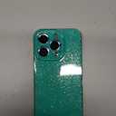 OWLSTAR Cute Glitter Phone Case for iPhone 13 Pro Max 6.7 inch, Sparkly Bling Rubber Gel Slim Bumper Protective Cover for Women Girls Girly (Alpine Green)