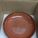 HAPPY KIT 9'' Large Pasta Bowls, 42 Oz, Stoneware Reactive Glaze Salad Bowl Set of 4, Ceramic Serving Bowls for Fruit,Soup,Noodle, Dinner, Scratch Resistant, Rust Red