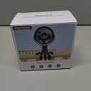 Mini Portable Stroller Fan for Travel,360 Rotation,4-Speed LED Night Light Clip on Fans Operated by Rechargeable Battery, Cordless Fan with Tripod Car Seat Baby Pram (White)