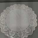 10 Inch Round Paper Doilies - White Lace Disposable Paper Doilies - for Crafts,Cakes,Food, Desserts, 100 PCS