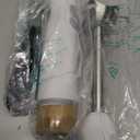 Bonsenkitchen Hand Blender, Immersion Blender with 2 Mixing Speed, Electric Portable Handheld Stick Mixer with Stainless Steel Blades for Soup, Smoothie, Puree, Baby Food, White