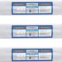 Hydronix ICF-10 Inline Post Activated Carbon Water Filter Replacement Cartridge with 1/4-Inch NPT for Refrigerator, Ice Maker, RO Reverse Osmosis System, 2000 Gallons - 1 Year Capacity (3 Pack)