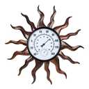 VEWOGARDEN Sun Outdoor Thermometer Waterproof Large Metal Indoor Outdoor Thermometer for Patio, Garden & Home Decor