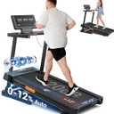 Treadmill 0%-15% Incline, Runing Treadmills for Home, 3.0HP Treadmill with Incline, 0.5-9.0 MPH Foldable Treadmill with Pulse Sensors, LED Display