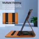 iPad Mini 7 Case (A17 Pro) 2024, iPad mini 6 Case 2021, iPad mini 7th/6th Generation Case 8.3 Inch,Premium PU Leather Folio Stand Cover with Pencil Holder and Multi-Viewing AnglesBlack
