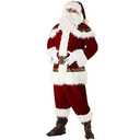 Morph Deluxe Santa Suit, Santa Claus Costume For Men, Santa Costume Adult Men, Full Santa Suits For Men, Santa Outfit Men L