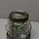 Vintage Glass Farmhouse Vase, Rustic Lantern Decor with Plants Flowers Lights Vintage Style Vases for Home Decor Floral Arrangement Hostess Gift