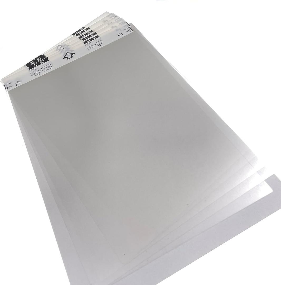 5pc X CS-A3001 Carrier Sheet Sheets Compatible with Brother A4 Scanner Scan A3 B4 Odd-Sized Folded Torn Receipt Flimsy Wrinkled Newspaper Magazine Clipping Fragile Paper Crinkled Photo