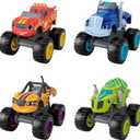 Fisher-Price Blaze and The Monster Machines Diecast Toys, Racers 2 Pack of Push-Along Metal Vehicles for Pretend Play Preschool Kids Ages 3+ Years 