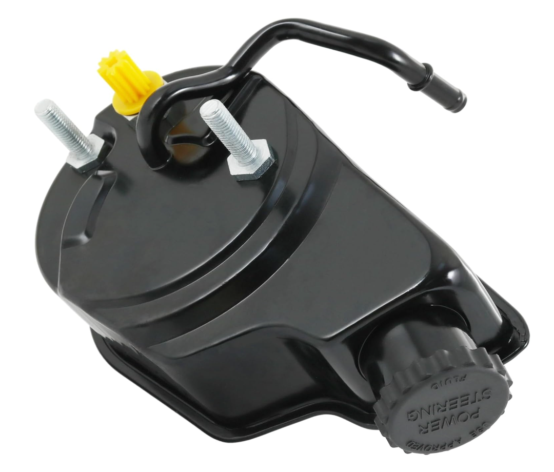 PHOBOOS Power Steering Pump Compatible with Chevrolet & GMC & Cadillac & HummerSilverado/Suburban/Avalanche/Sierra 1500, Escalade, Cheyenne, Yukon, 1999-2014, with Outlet & Reservoir, Ref. 20-8740