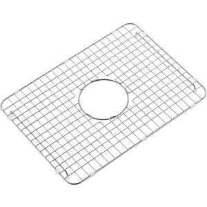 18.2 in. x 13.2 in. Centre Drain Sink Protector with Supersoft Silicone Feet in 304 Grade Stainless Steel