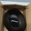 Motorcycle Half Helmet, DOT Approved Adult Men Women Retro Open Face Helmets, Helmet for Adults, Half Shell Helmet (Large, Black)