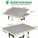 ALL4JIG 1500 Piece Jigsaw Puzzle Table with Legs, 24.53"x33.19"Adjustable Puzzle Tables for Adults, 3-Tilting-Angle Portable Wooden Jigsaw Puzzle Board Portable with 4 Drawers & Cover