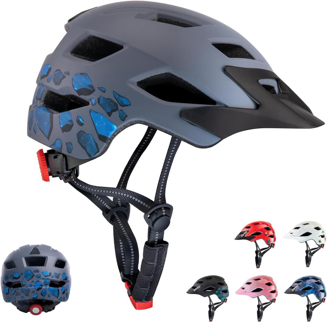 Kids Helmet, SIFVO Kids Bike Helmet Boys and Girls Bike Helmet with Cool Visor Helmet for Kids 5-14, Kids Bike Helmets Youth Bike Helmet Adjustable & Lightweight 50-57cm