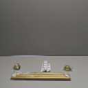 Fvonzn Gold Shower Curtain Rods for Windows 28 to 48 inch Adjustable Shower Rod Spring Tension Curtain Rods No Drilling Extra Long Gold Curtain Rod Non Slip Shower Rods for Bathroom Window Cafe